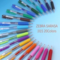 jj15 zebra sarasa 0 5mm clip gel pen black ink vintage color school supplier stationery 20 colors gel pen journal writing 2022