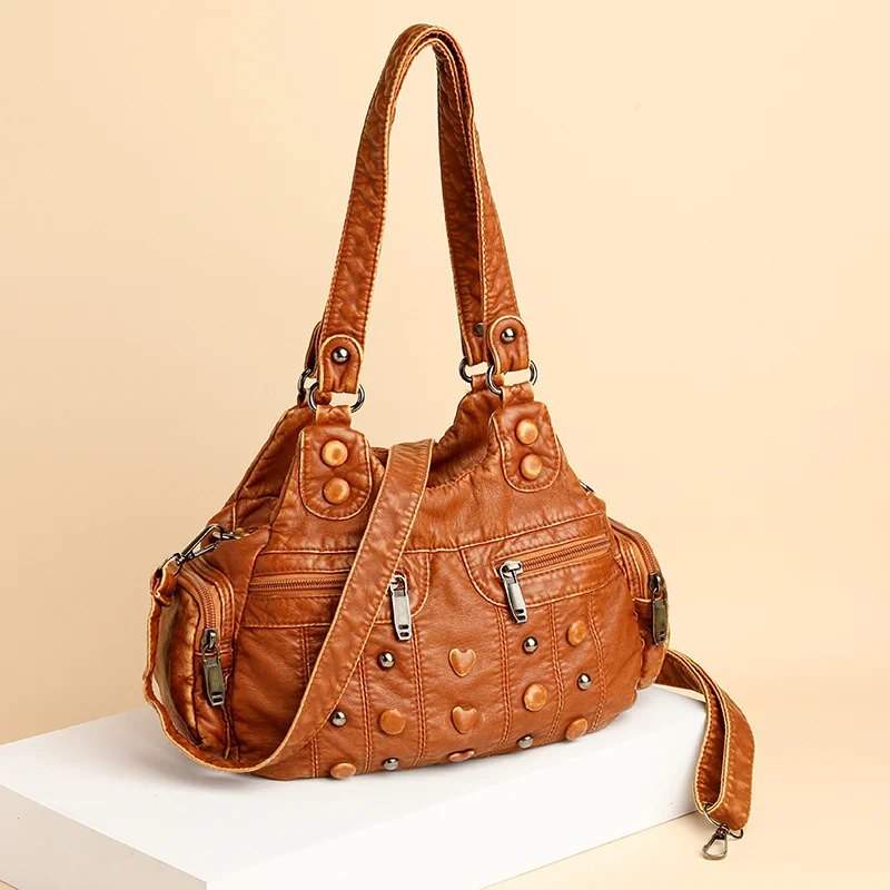 

Высококачественная Роскошная брендовая Корейская Многофункциональная Кожаная модная женская мотоциклетная сумка через плечо