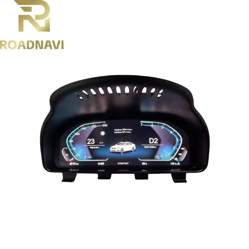 Фото Цифровая приборная панель RoadNavi для BMW F10 F11 F30 F35 X5 E70 E71 F25 X3 F26 X4 2013-2020: ЖК-дисплей, виртуальный кокпит, AR-панель приборов №3
