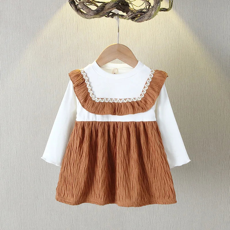 

Girls Princess Dress 2022 New Little Girl College Style Long-sleeved Children's Fashion Baby Princess Dress