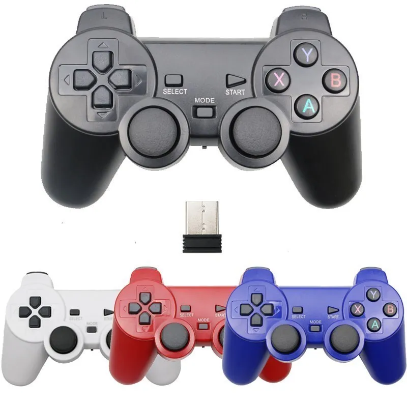 Беспроводной геймпад 2 4G для PS3/ПК/ТВ-приставки/телефона Android джойстик супер