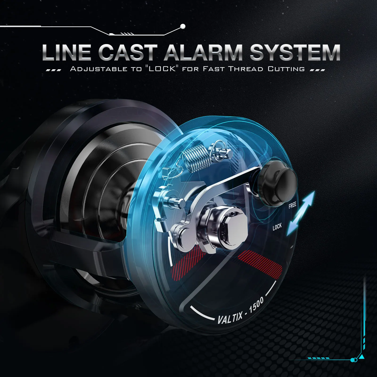 Катушка для джиггинга Piscifun Valtix с медленным шагом полностью алюминиевая и