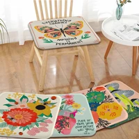 mushroom butterfly inspirational quote tie rope sofa mat dining room chair cushions unisex fashion anti slip cushions home decor