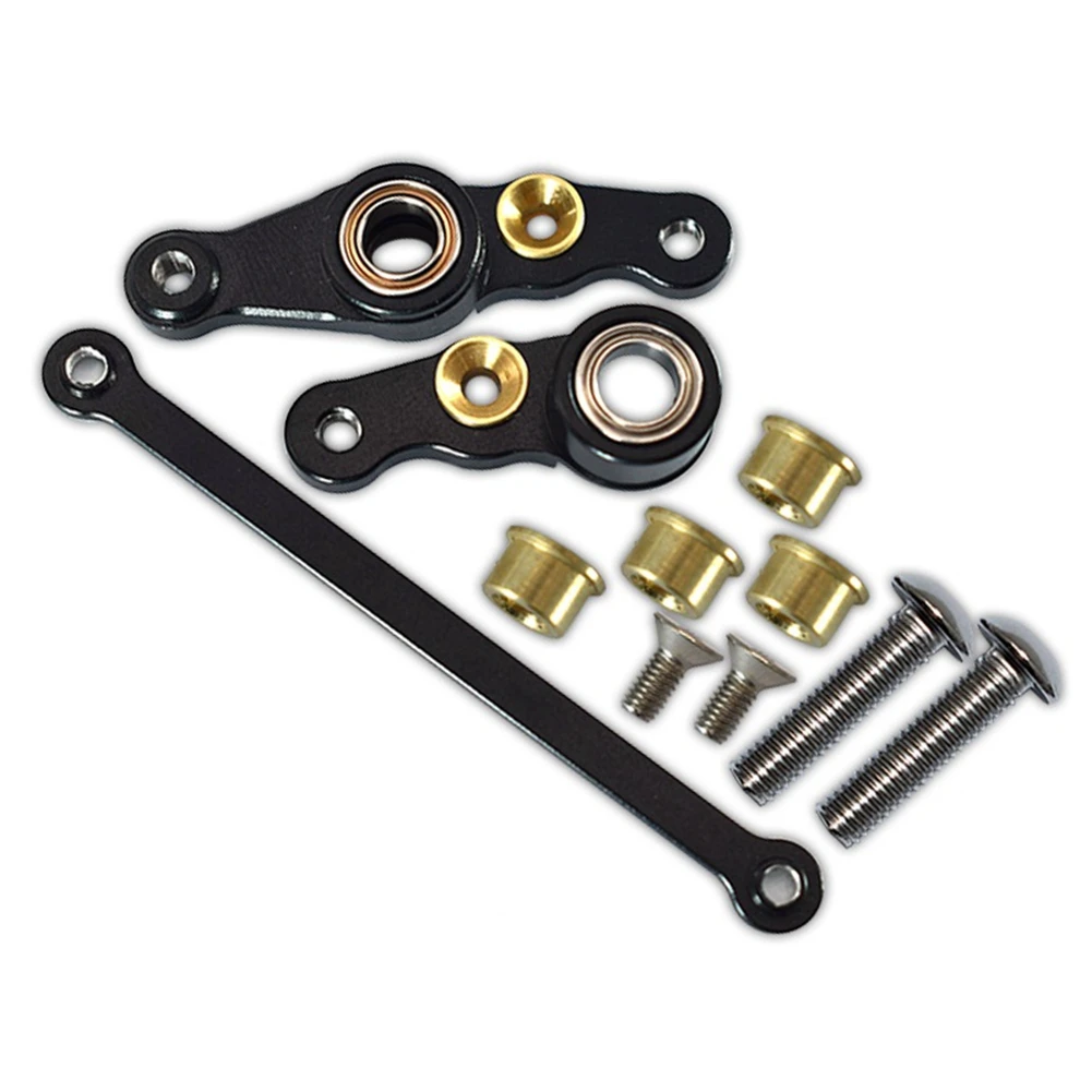 

Metal Steering Components Steering Assembly for Tamiya DF01 TA01 TA02 M1025 HUMMER RC Car Upgrades Parts Accessories,6