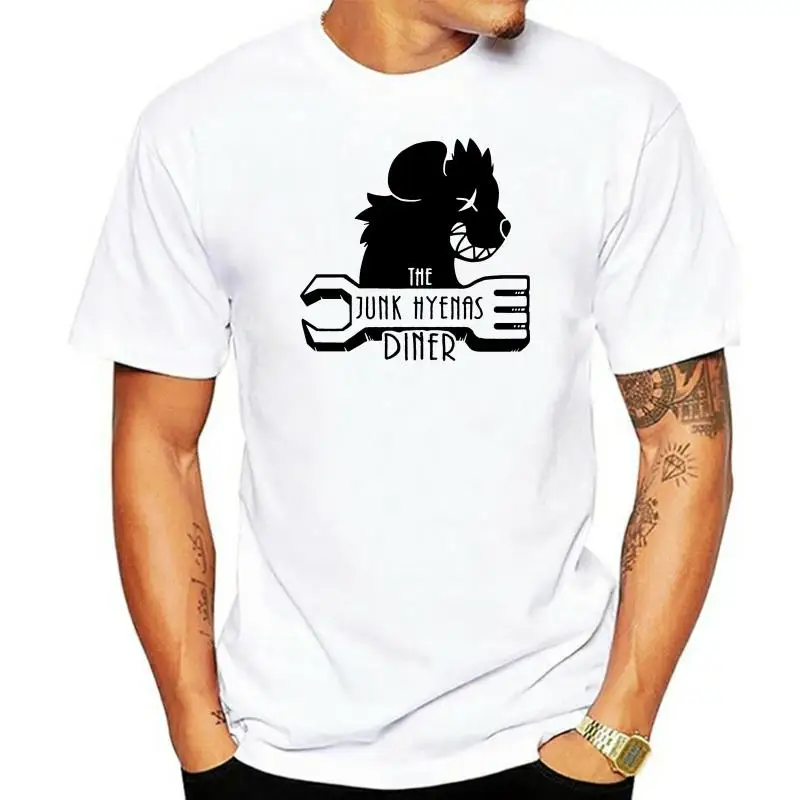 

2022 Wholesale Plain Oversized T Shirt Men High Quality Natural Cotton Clothes Sweatshirt The Junk Hyenas Diner Logo T-Shirt