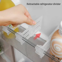 4piece refrigerator classified storage transparent partition board adjustable divider food storage rack separator in the kitchen
