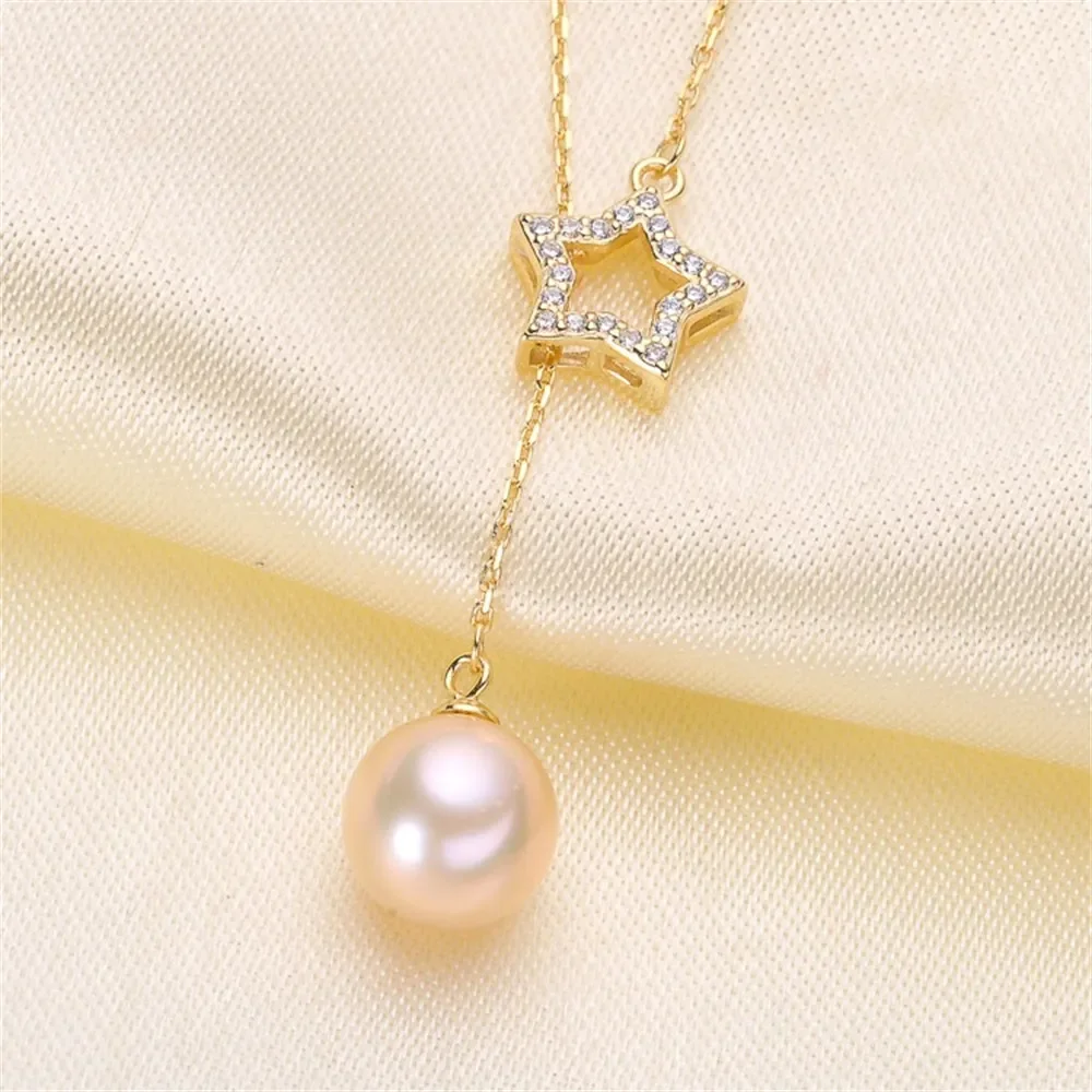 Набор жемчужных подвесок сделай сам цепочка и пустой держатель стильная