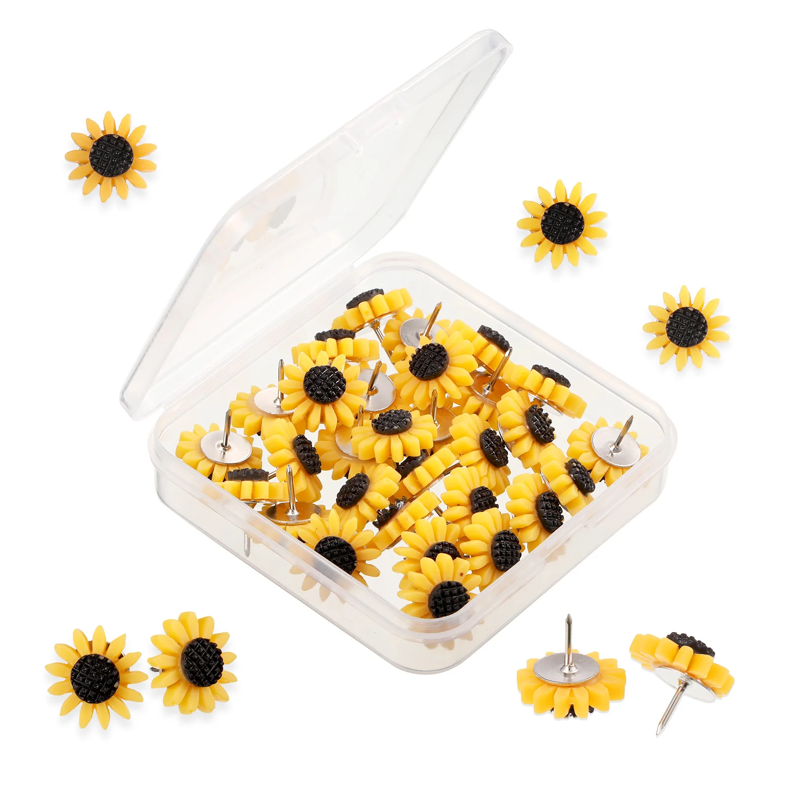 

30 шт. Подсолнухи, булавка для настенного стикера, принадлежности для доски, офиса