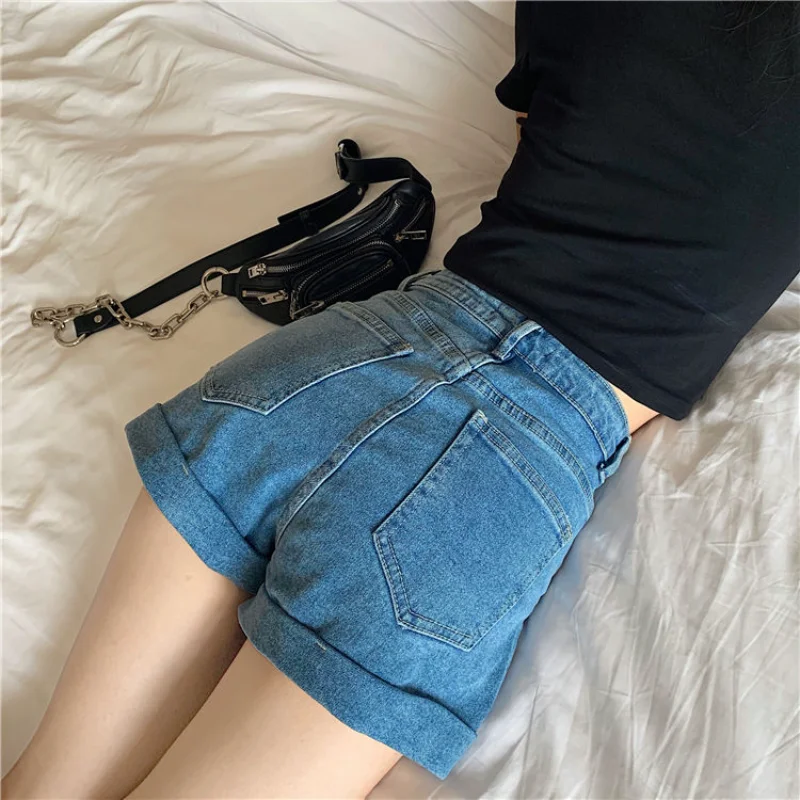 Short Pants for Women To Wear Cargo Black Womens Shorts Loose Boxer Jeans Denim Baggy Clothing Korean Style Low Price Outfits XL