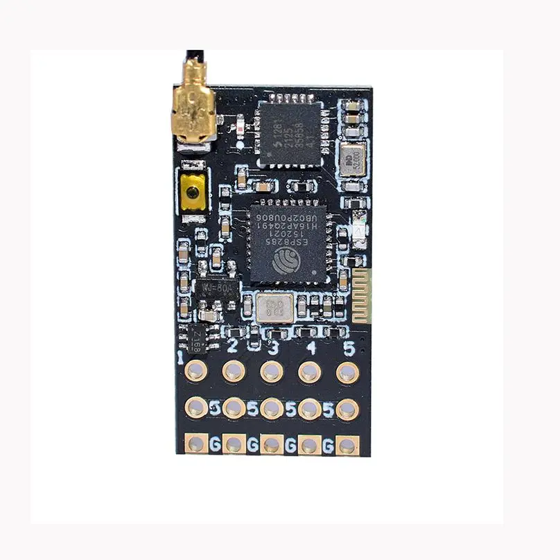 

JMT JHEMCU ELRS-2G4-P 2G4P 2.4G ELRS PWM CRSF 5CH Mini Receiver for ES24TX Series BETAFPV ELRS TX RC Airplane Fixed-Wing 25X13mm