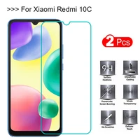 2pc protective glass for xiaom redmi 10c screen protector 9h tempered glass for redmi10c case anti scratch phone film xiaomi 10c