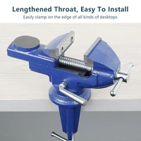 universal 360 degree swivel table vice portable bench clamp home clamp on vise woodworking repair hand tool metalworking tool