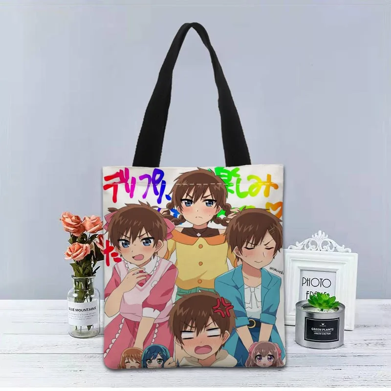 

New Delicious Party Precure Handbag Fashion Printing Soft Open Pocket Casual Tote Double Shoulder Strap For Women Student 2.16