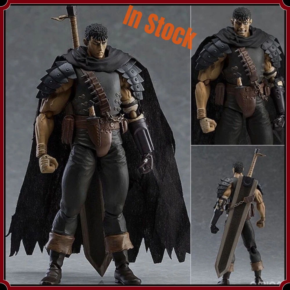 Фото Фигурка Berserk Guts Black Swordsman Repaint Edition Figma 359, подвижная, из ПВХ, коллекционная модель, оптом №4