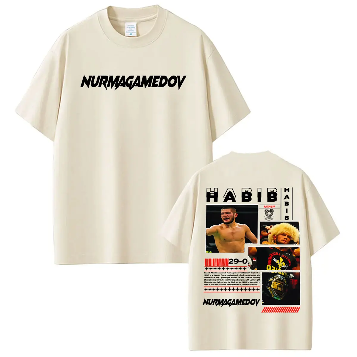 Футболки с принтом Khabib Nurmagomedov The Eagle для мужчин и женщин, модная готическая винтажная футболка, повседневная хлопковая футболка большого размера, уличная одежда (art.: 3920dbb82134e) - 3920dbb82134e