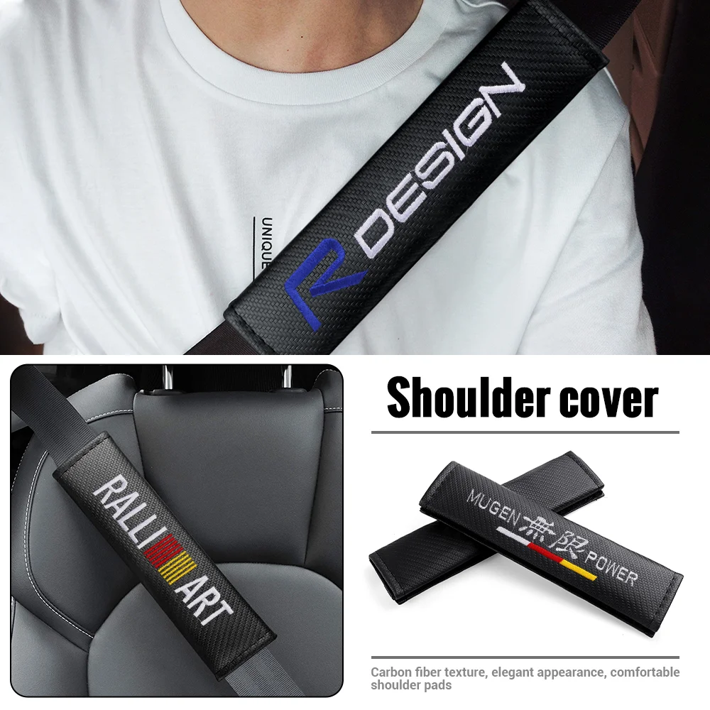 

1PC Car Seat Safety Belt Cover Pad Shoulder Protection Accessories For LandRover Utogiography Supercharged Discovery Velar SVR
