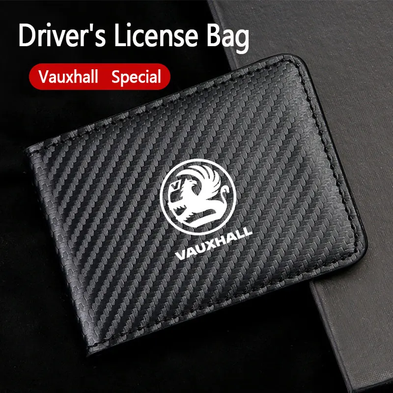 

For Vauxhall Opel Corsa D Astra G GTC J H Vectra Zafira Driver's License Leather Case 2-in-1 Car Driving License Wallet Case
