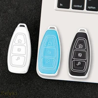 tpu car key case cover shell for ford focus 3 4 st mondeo mk3 mk4 fiesta fusion kuga 2013 2018 smart key protector accessories