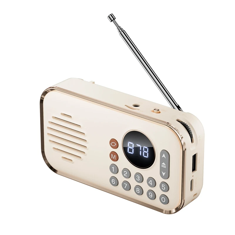 Портативное FM-радио перезаряжаемый небольшой беспроводной Bluetooth-динамик