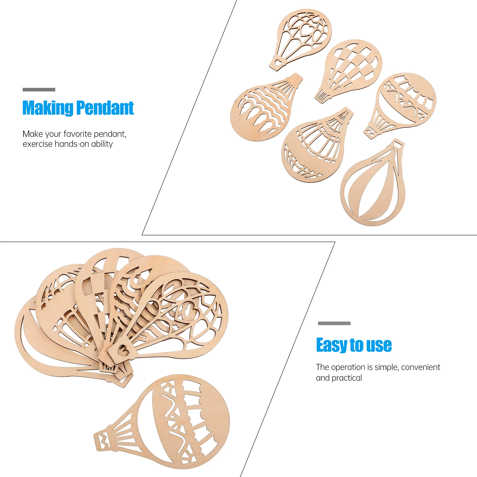 30 шт. Декор деревянный кулон ломтики сделай сам пустые чипсы бирки для