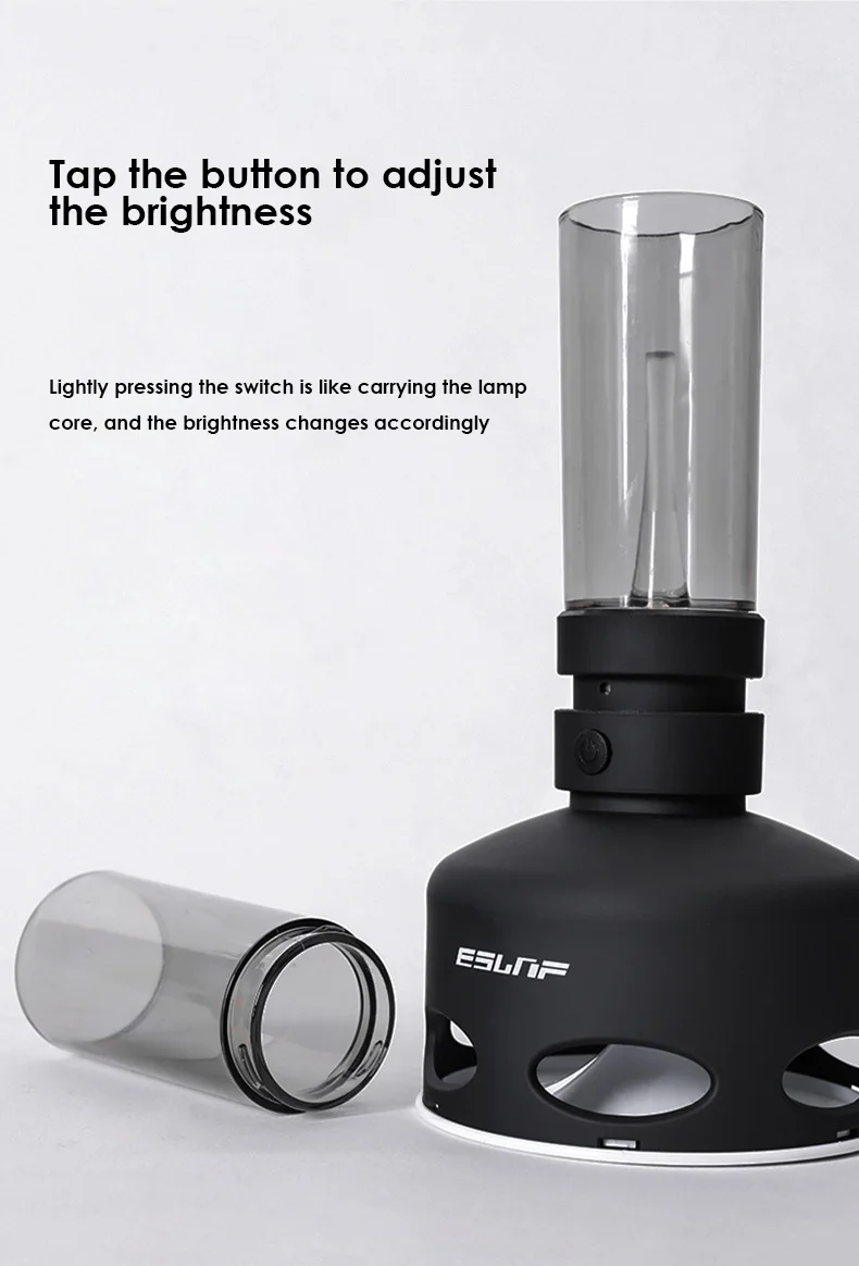 

Retro Decorative Lantern Explosion-proof Lampshade Camp Lights Led Light Non-slip Base Night Light Creative Desk Lamp Detachable