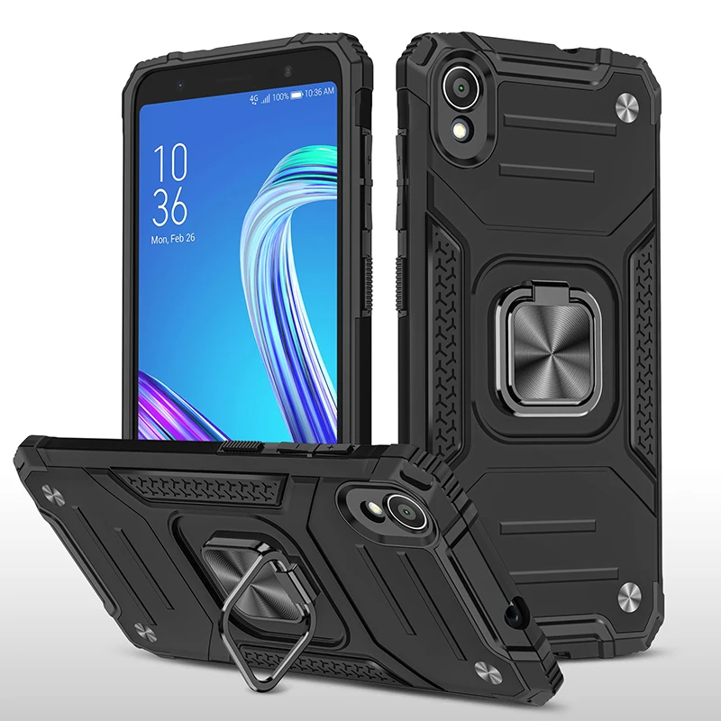 

Case for Asus ZenFone Live (L1) ZA550KL Car Magnetic Ring Holder Bracket Armor Shockproof Luxury Phone Cover for X00RD ZA550KL