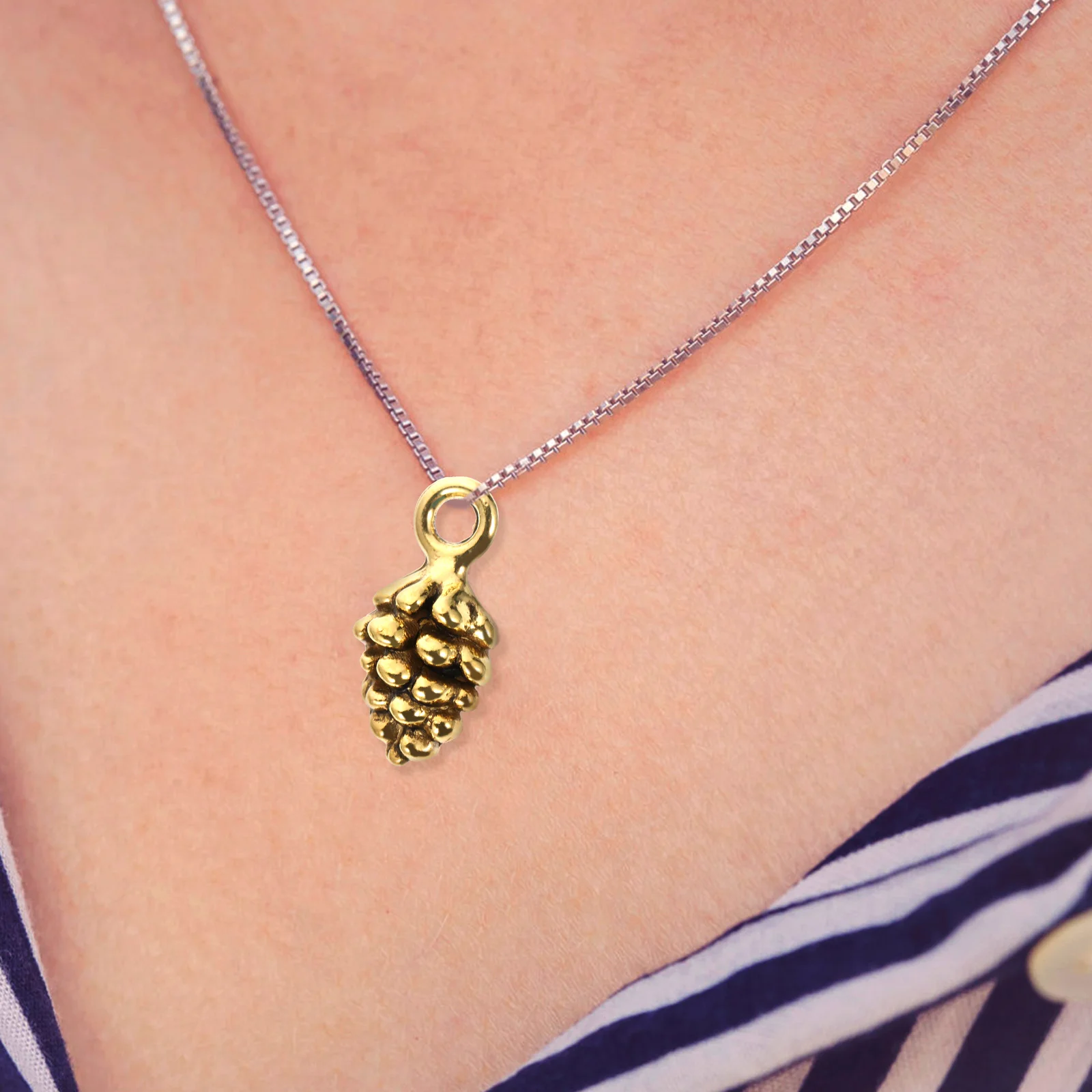 60 Pcs Pendant Charm Necklace 3d Pine Cone Charms Bracelet Jewelry Decors Decoration Alloy Decorative