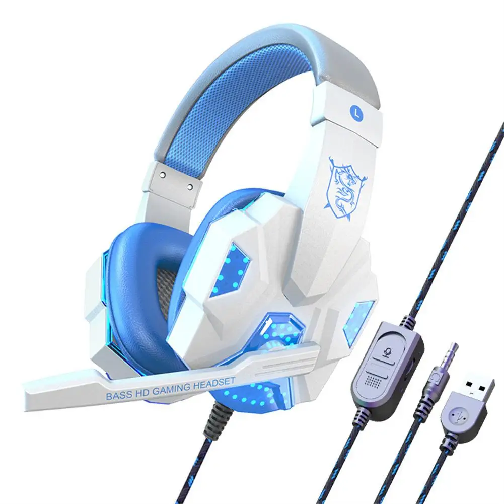 

Wired Headphones Over Ear Headsets Bass HiFi Sound Stereo with Microphone 3.5mm Cable for PS4 Xbox One Nintend Switch iPad PC