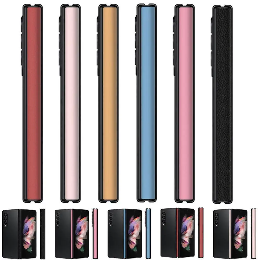 

Colorful Matte Phone Side Sticker Frame Film For SAMSUNG Z Fold3 5G Matte Edge Micro Grinding Skin For Galaxy Z Fold 3 5G