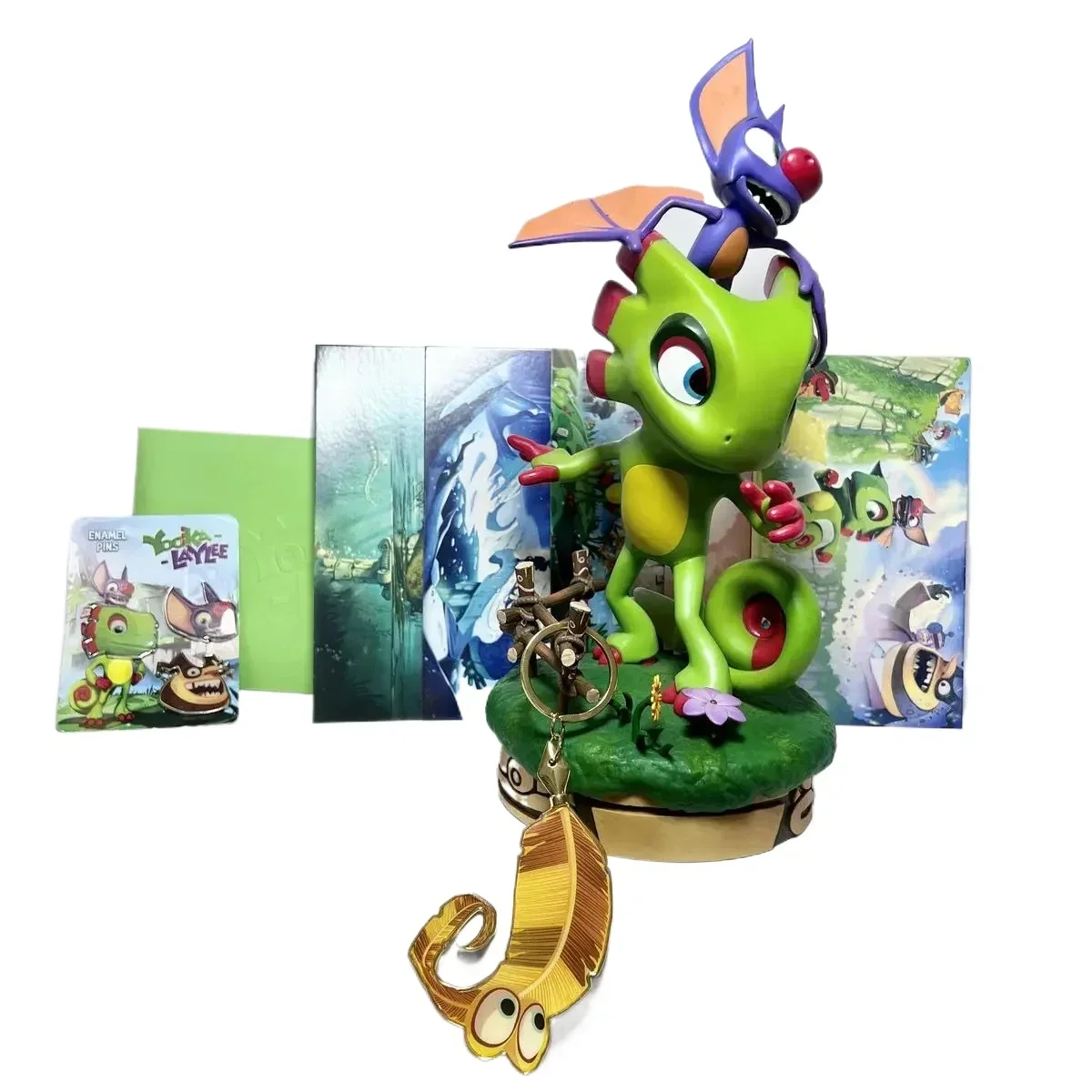 Подлинные милые игрушки ручной работы Yooka Laylee высотой 30 см украшения из смолы