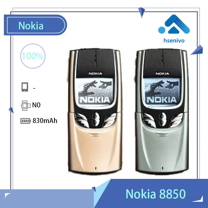 

Nokia 8850 refurbished-Original Unlocked Nokia 8850 GSM One Sim card Slide Mobile Phone one year warranty Free Shipping