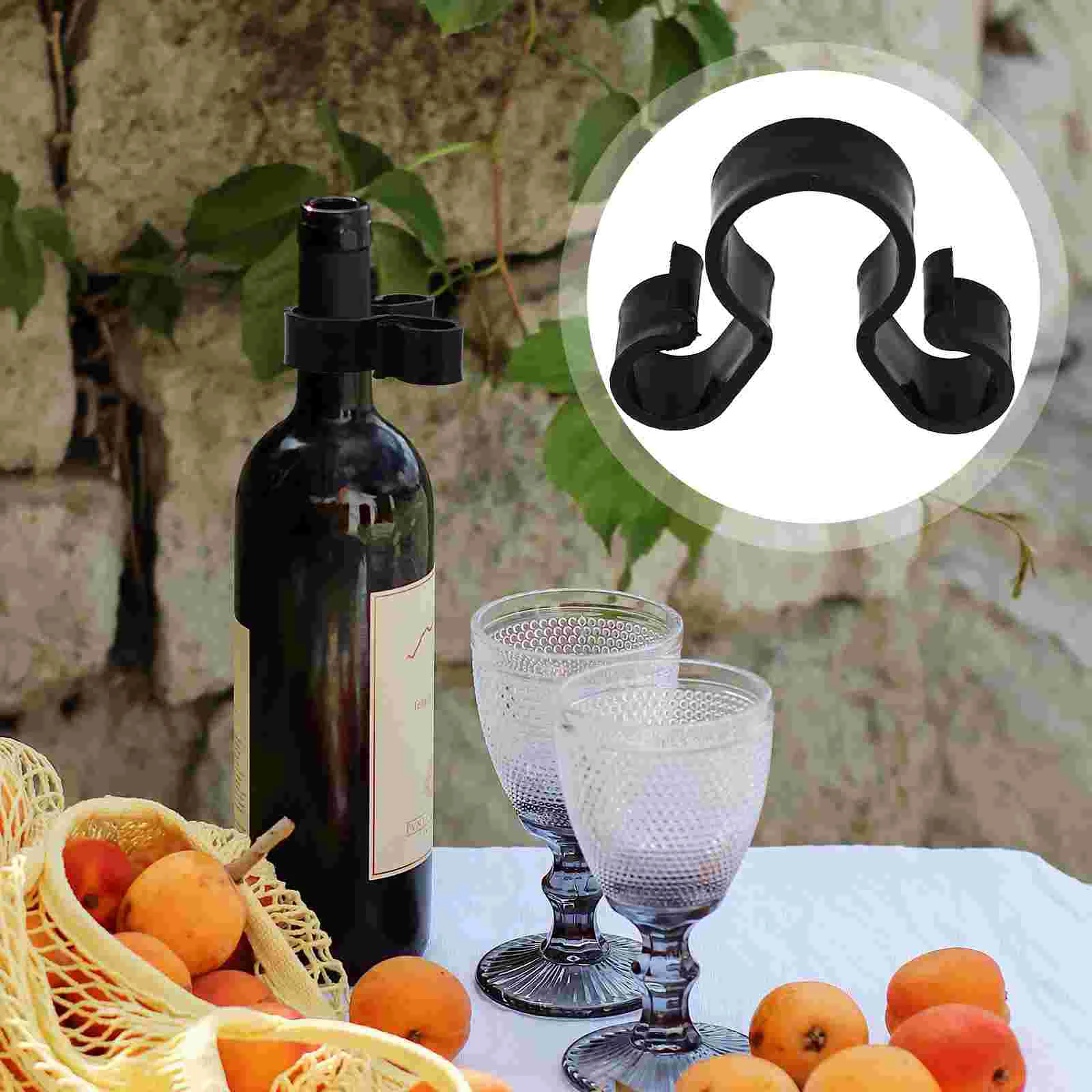 

12Pcs Clip Clip Double-holes Clip Bottle Holder Champagne Bottle Clip for Party Banquet Home