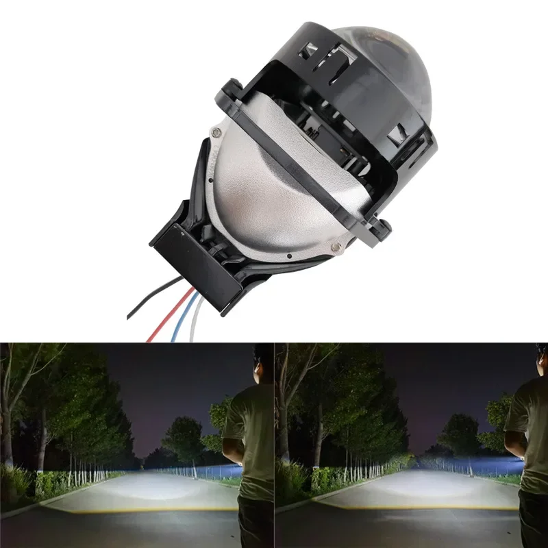 1 5 2 3 дюйма Bi-светодиодный лазерный проектор с HD синей пленкой для модификации