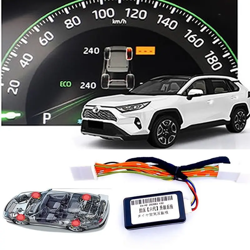 

Для Toyota Rav4 2019 2020 Xa50 умная автомобильная TPMS система контроля давления в шинах цифровой ЖК-дисплей приборной панели дисплей автоматическая охранная сигнализация