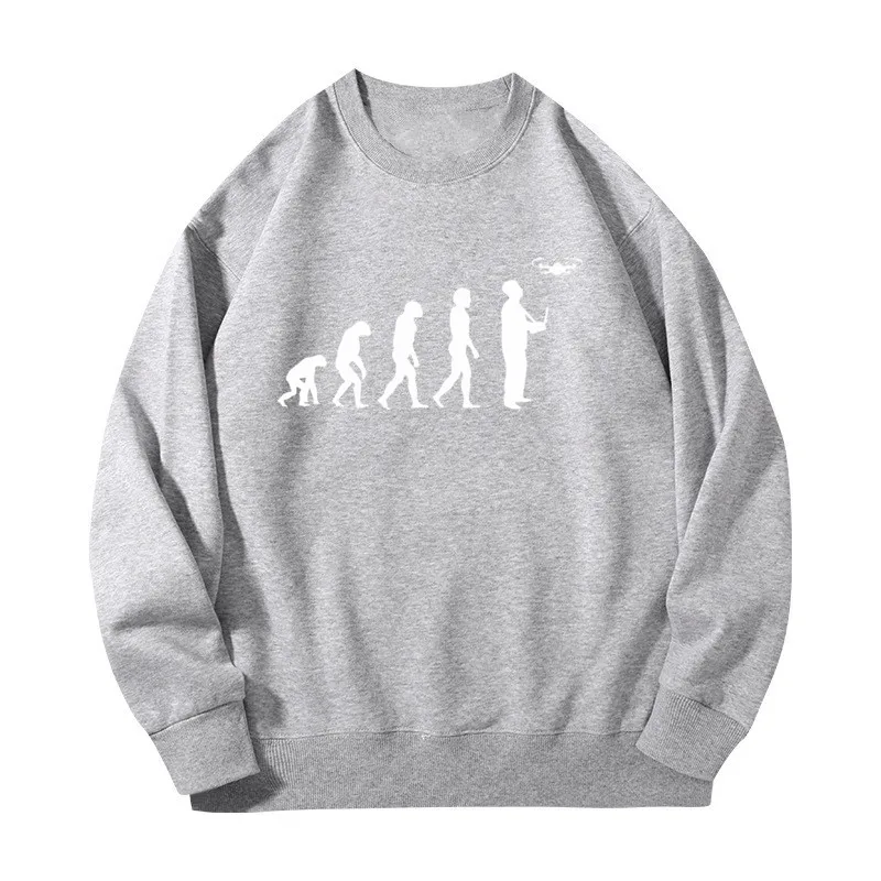 Мужские повседневные модные толстовки с длинными рукавами DRONE EVOLUTION принтом на