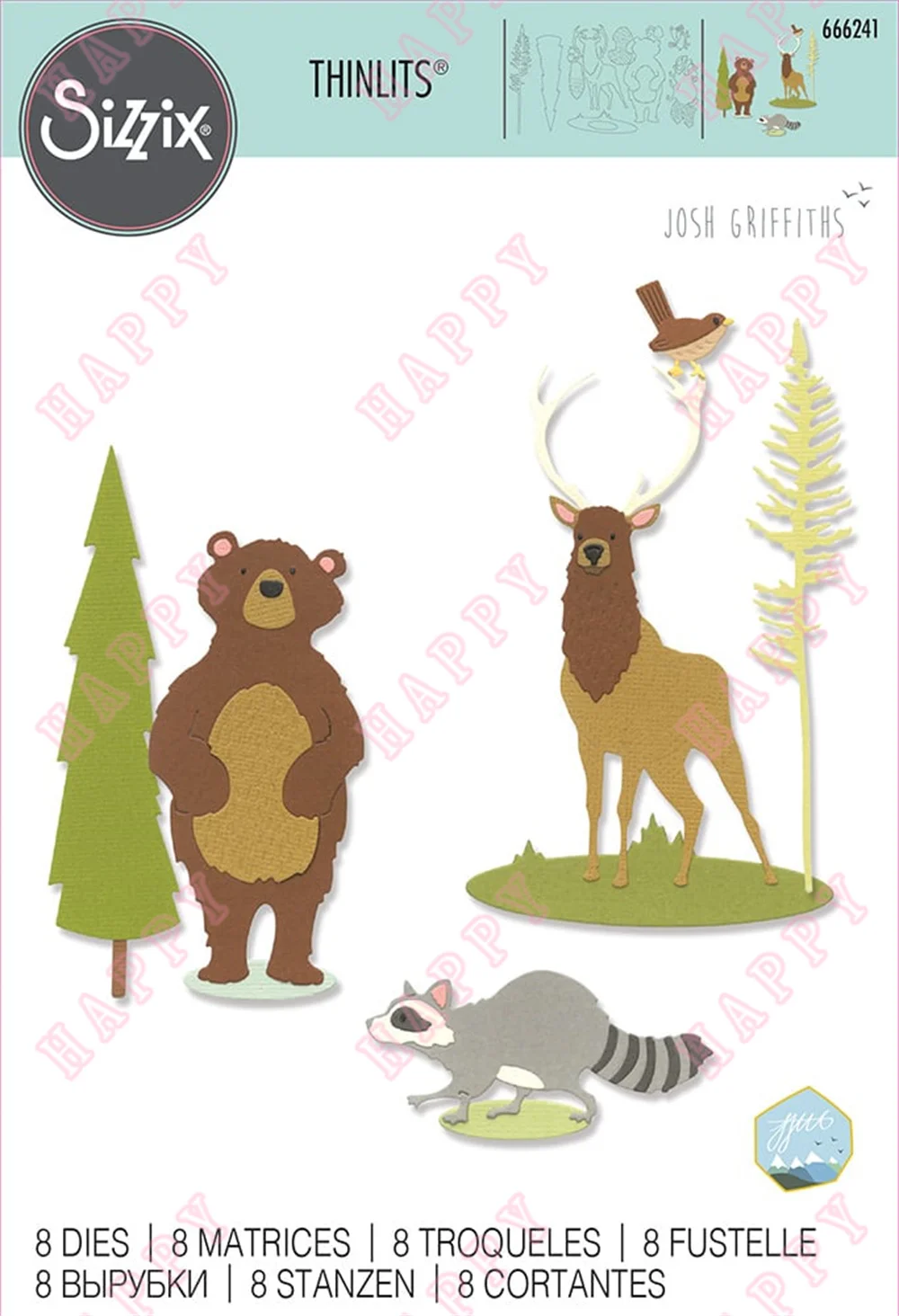 

New Christmas Metal Cutting Dies Forest Animals Scrapbook Diary Decoration Stencil Embossing Template DIY Greeting Card Handmade