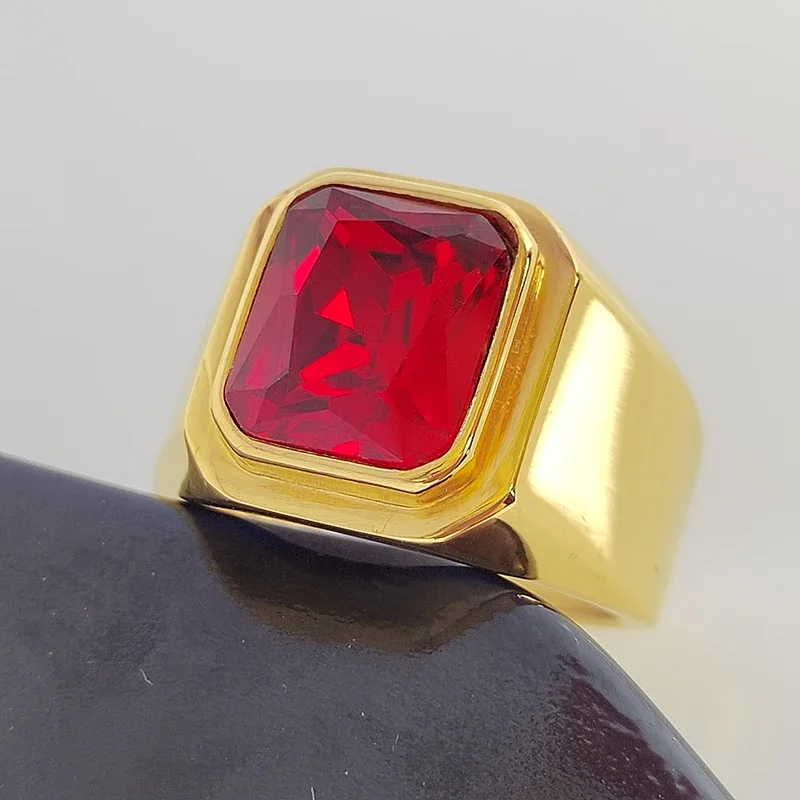 Модные мужские бриллиантовые Позолоченные ювелирные изделия из нержавеющей