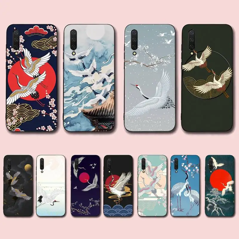 

Chinese Cranes Phone Case for Xiaomi mi 5 6 8 9 10 lite pro SE Mix 2s 3 F1 Max2 3