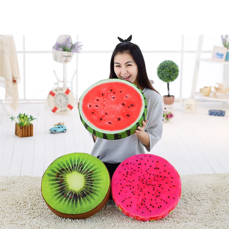 1 шт. детская мягкая плюшевая подушка в виде фруктов |