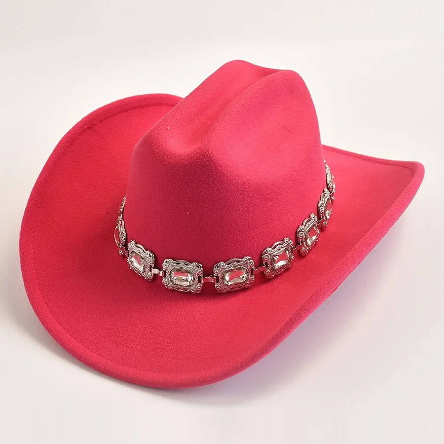 Ковбойские шляпы в стиле вестерн из искусственной шерсти для женщин винтажные