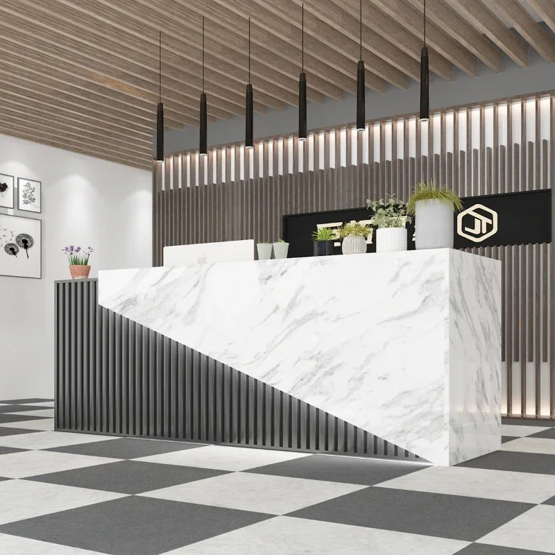 Стойка регистрации роскошные входные столы передняя стойка розничная витрина