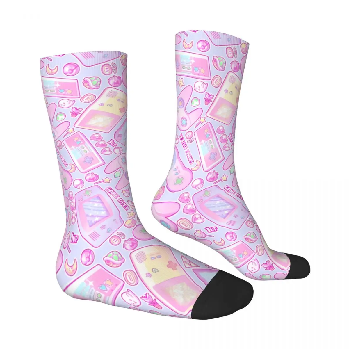 Power Up розовые носки с контроллером игровой консоли мужские Мужские Женские