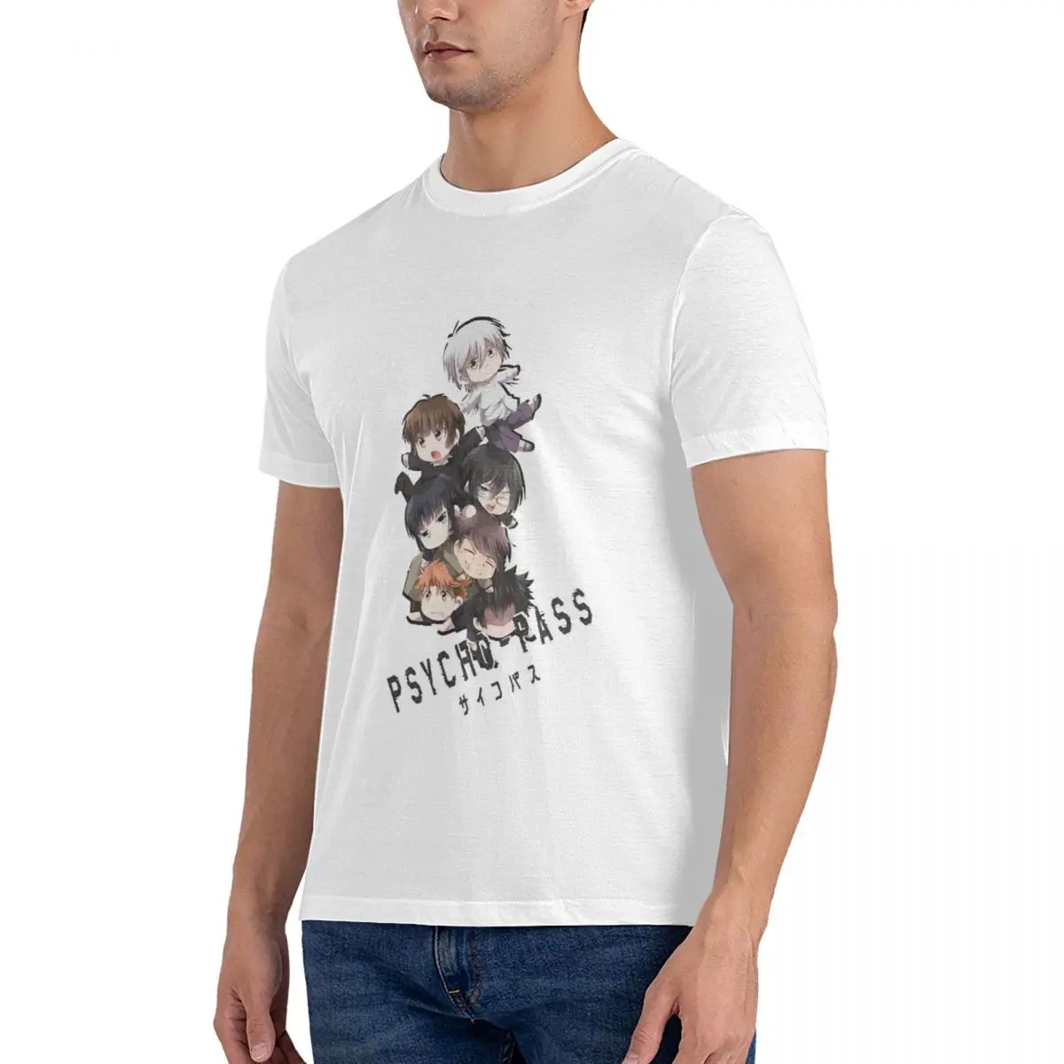 Мужская винтажная хлопковая футболка с коротким рукавом и круглым вырезом