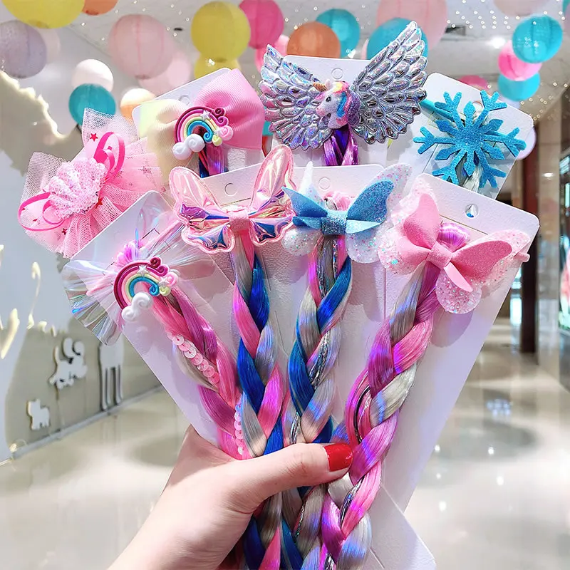 

Kid Bow Cartoon Colorful Hairpin Headband Hair Clips