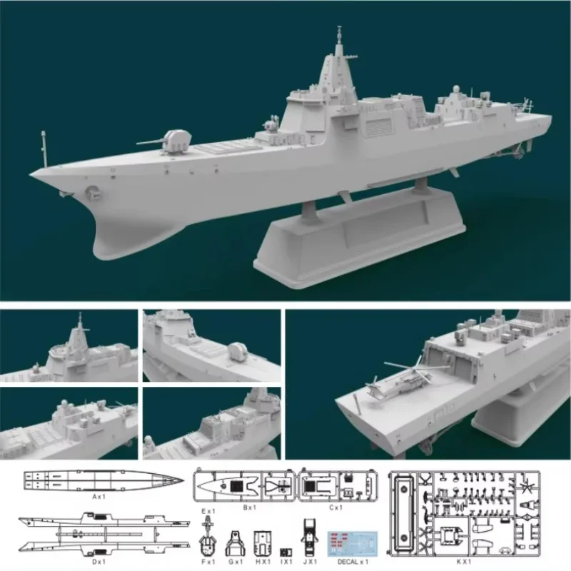 Фото Комплект пластиковой собранной модели корабля Flyhawk HTP7001 PLAN Type 055, разрушитель Nanchang 1/700 №2