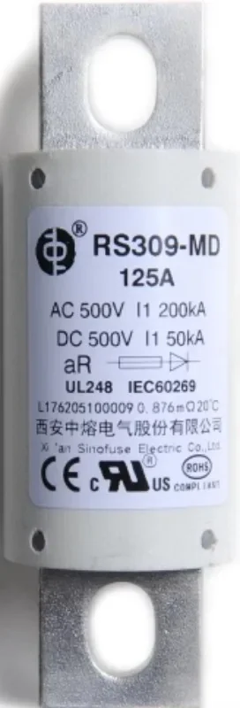 Предохранитель среднего плавления RS309-MD35A80100A150A200A250A 300350400500 VDC