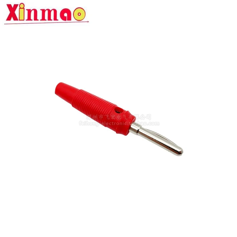 

2 шт., 4 мм, штекер типа «банан», чистая медь, высокое напряжение, 20 А, эластичный стержень, сильноточный болт, сварка, бесплатная съемная аудиопроводка