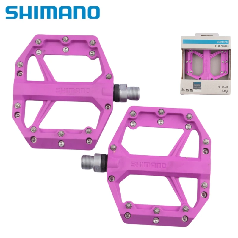 SHIMANO PD-GR400 плоская педаль черная/оранжевая/фиолетовая/зеленая одна пара
