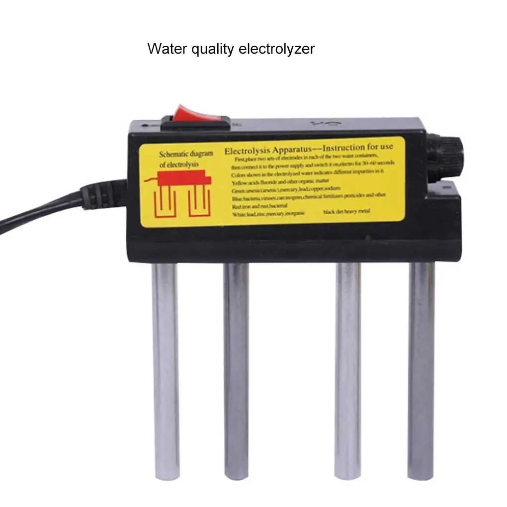 

Электролизер для питьевой воды портативный профессиональный алюминиевый железный стержень ручной тестер домашний лабораторный инструмент для тестирования вилка европейского стандарта