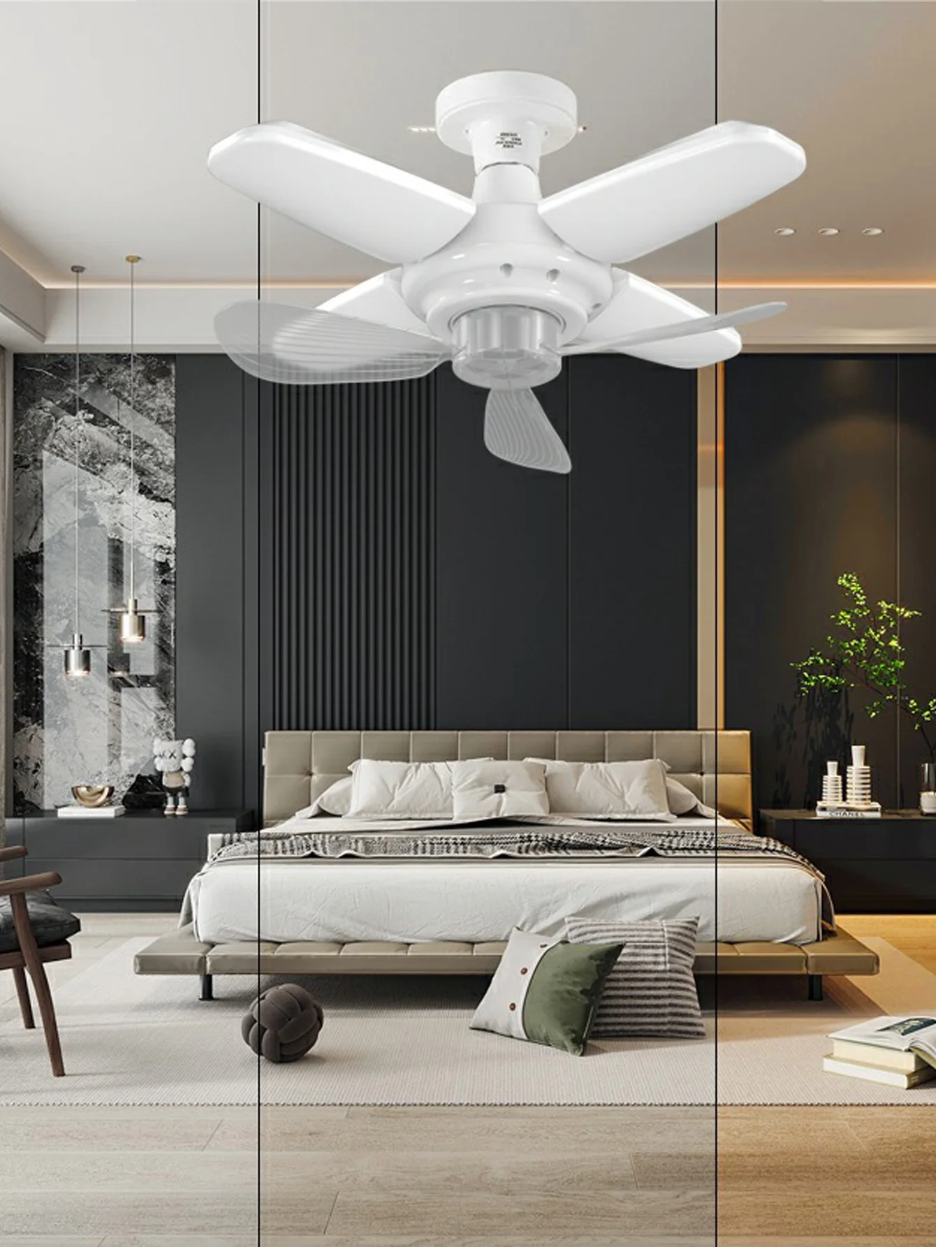 Белый Настенный Вентилятор E27 легко собирается и чистится подходит для гостиной